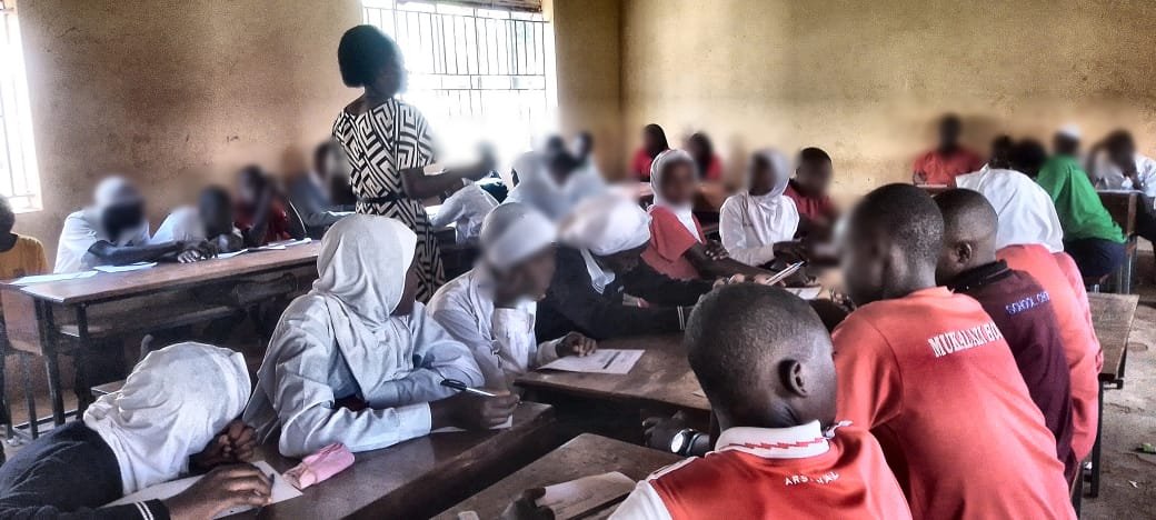 Secondary students in a mental health awareness session